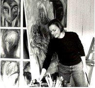 Helga Mols im Atelier